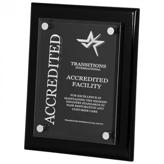 Transitions Accredited Award Plaque